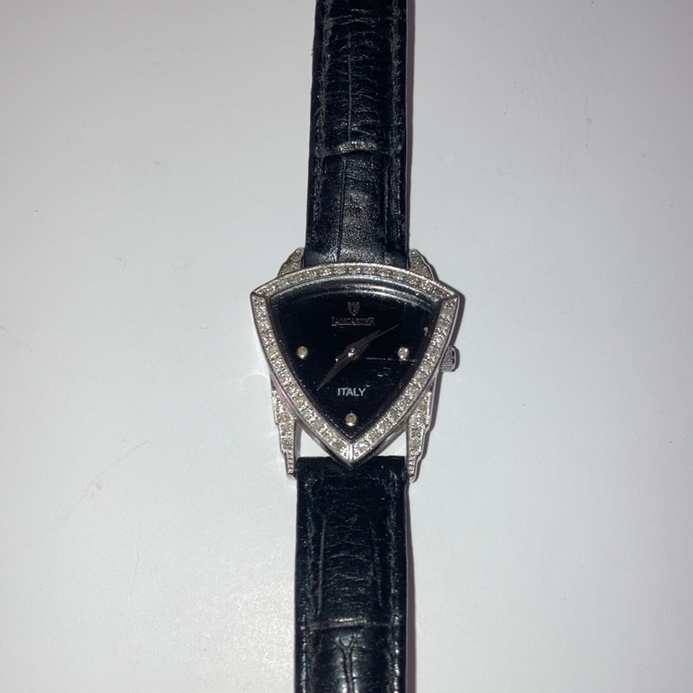 Lancaster Italy Diamond Triangle Watch - Picture 2 of 7